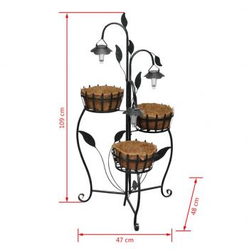 Blumenampel mit LED Beleuchtung