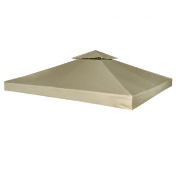 ARDEBO.de - Pavillon-Ersatzdach 310 g/m² Beige 3x3 m