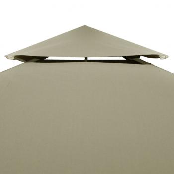 Pavillon-Ersatzdach 310 g/m² Beige 3x3 m