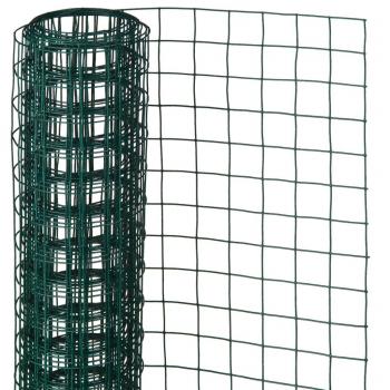 ARDEBO.de - Nature Drahtgeflecht Quadrat 1x5 m 25 mm Kunststoffbeschichteter Stahl