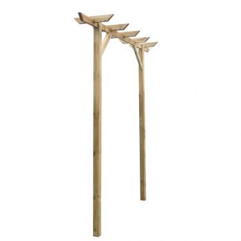 ARDEBO.de - Gartenpergola 205x40x203 cm Holz