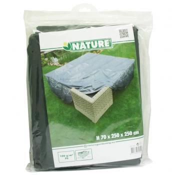 Nature Gartenmöbelabdeckung für niedrigen Tisch Stühle 250x250x70 cm