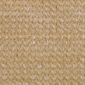 Sonnensegel HDPE Rechteckig 2x4 m Beige