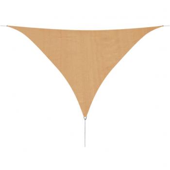 ARDEBO.de - Sonnensegel HDPE Dreieckig 3,6x3,6x3,6 m Beige