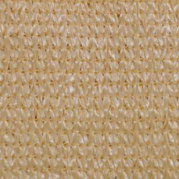 Sonnensegel HDPE Dreieckig 3,6x3,6x3,6 m Beige