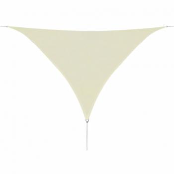 ARDEBO.de - Sonnensegel HDPE Dreieckig 5x5x5 m Creme