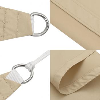 Sonnensegel Oxford-Gewebe Quadratisch 3,6x3,6 m Beige 