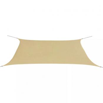 ARDEBO.de - Sonnensegel Oxford-Gewebe Rechteckig 4x6 m Beige 