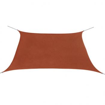 Sonnensegel Oxford-Gewebe Quadratisch 3,6x3,6 m Terracotta 