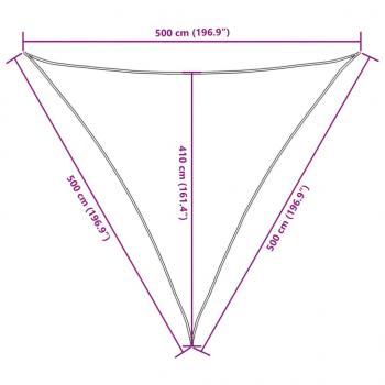 Sonnensegel Oxford-Gewebe Dreieckig 5x5x5 m Terrakotta-Rot 