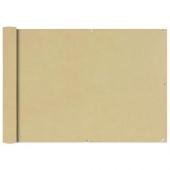 Balkonsichtschutz Oxfordgewebe 75x400 cm Beige