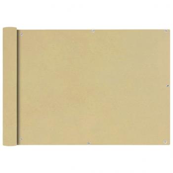 Balkonsichtschutz Oxfordgewebe 75x600 cm Beige