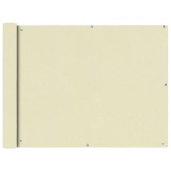 ARDEBO.de - Balkonsichtschutz Oxfordgewebe 90x600 cm Creme