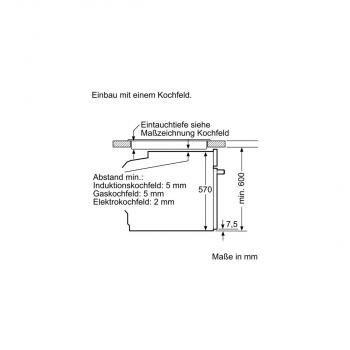 Bosch HND211LR62 EEK:A Einbauherd-Set mit Glaskeramik-Kochfeld (HEA510BR2+NKN645GA2E), 60cm breit, Bräterzone, 71L, Kindersicherung, 3D Heißluft, edelstahl