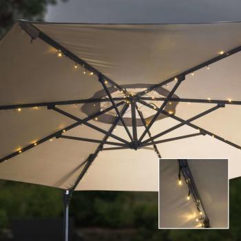 ARDEBO.de - HI Sonnenschirm-Lichterkette LED 130 cm 