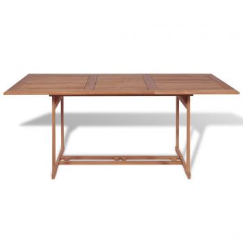 Gartentish 180x90x75 cm Teak Massivholz