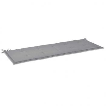 Gartenbank-Auflage Grau 150x50x3 cm Oxford-Gewebe