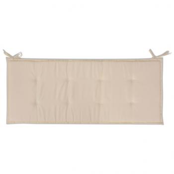 Gartenbank-Auflage Creme 120x50x3 cm Oxford-Gewebe