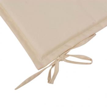 Gartenbank-Auflage Creme 150x50x3 cm Oxford-Gewebe