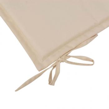 Gartenbank-Auflage Creme 180x50x3 cm Oxford-Gewebe