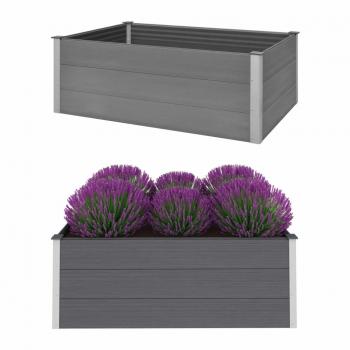 ARDEBO.de - Garten-Hochbeet WPC 150 x 100 x 54 cm Grau