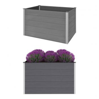 ARDEBO.de - Garten-Hochbeet WPC 150x100x91 cm Grau