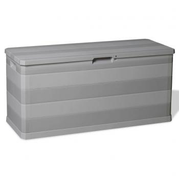 ARDEBO.de - Gartenbox Grau 117×45×56 cm