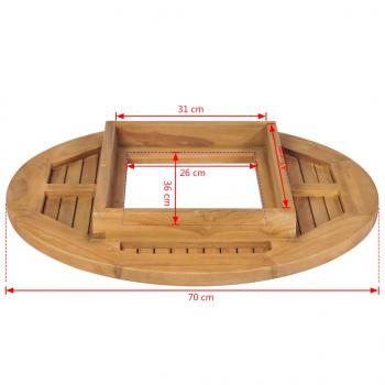 Bierkastentisch Teak 70 cm