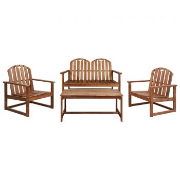 ARDEBO.de - 4-tlg. Garten-Lounge-Set Massivholz Akazie