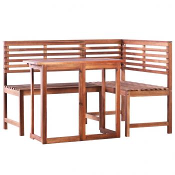 ARDEBO.de - 2-tlg. Bistro-Set Akazie Massivholz