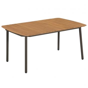 ARDEBO.de - Couchtisch 150x90x72 cm Massivholz Akazie und Stahl