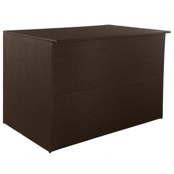 ARDEBO.de - Garden-Auflagenbox Braun 150x100x100 cm Poly Rattan