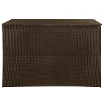 Garden-Auflagenbox Braun 150x100x100 cm Poly Rattan