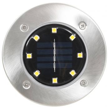 Solar-Bodenleuchten 8 Stk. LED Warmweiß