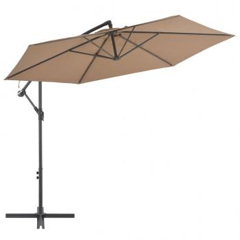 ARDEBO.de - Ampelschirm mit Alu-Mast 300 cm Taupe