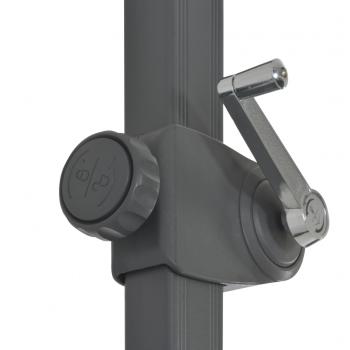 Ampelschirm mit Aluminium-Mast Sandfarben 300 cm 