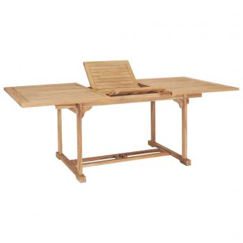 ARDEBO.de - Garten-Ausziehtisch 150-200x100x75 cm Massivholz Teak