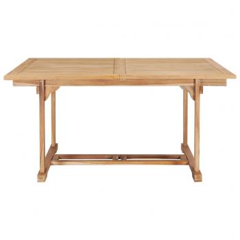 Garten-Ausziehtisch 150-200x100x75 cm Massivholz Teak