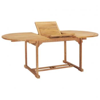 ARDEBO.de - Garten-Ausziehtisch 150-200x100x75 cm Massivholz Teak