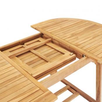 Garten-Ausziehtisch 150-200x100x75 cm Massivholz Teak