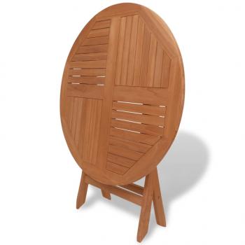 Gartentisch Klappbar 85x76 cm Massivholz Teak