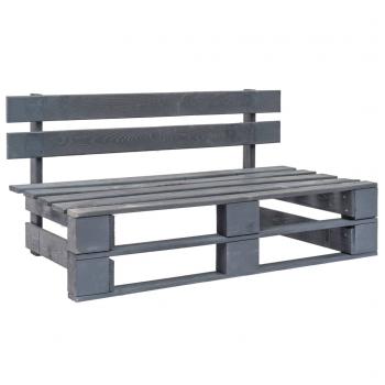 ARDEBO.de - Outdoor-Bank Paletten Holz Grau