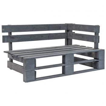 ARDEBO.de - Outdoor-Eckbank Paletten Holz Grau