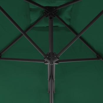 Sonnenschirm mit Stahl-Mast 250×250 cm Grün