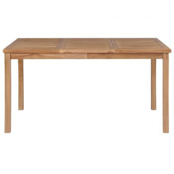 Gartentisch 150x90x77 cm Massivholz Teak