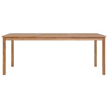 Gartentisch 200x100x77 cm Massivholz Teak