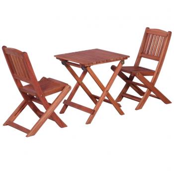 ARDEBO.de - 3-tlg. Bistro-Set für Kinder Massivholz Eukalyptus