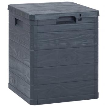 ARDEBO.de - Garten-Aufbewahrungsbox 90 L Anthrazit