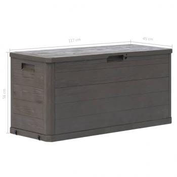 Garten-Aufbewahrungsbox 280 L Braun