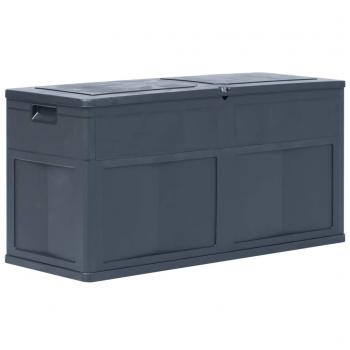 ARDEBO.de - Garten-Aufbewahrungsbox 320 L Schwarz